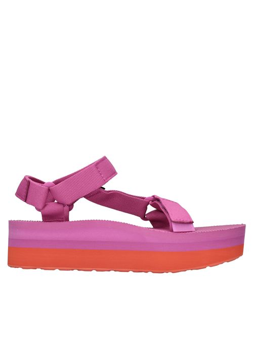 Rubber and fabric sandals TEVA 1984 | W FLATFORM UNIVERSALFUXIA